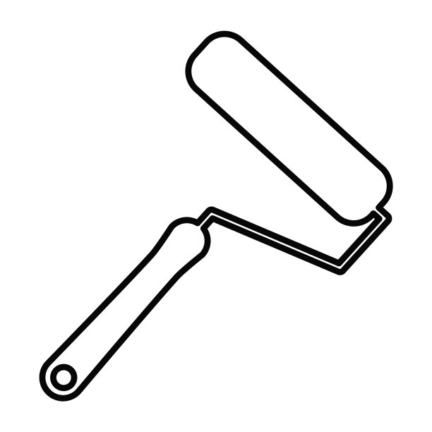 油漆滚筒图标图片下载