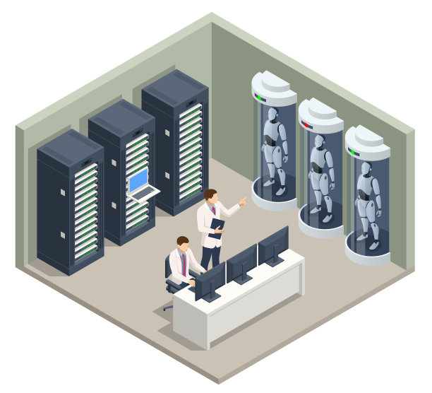 机器人中的等距人工智能图片下载