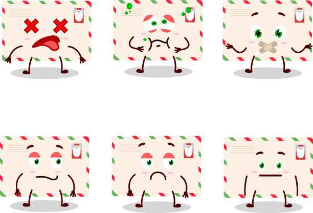 圣诞老人信封里的卡通人物没有图片下载