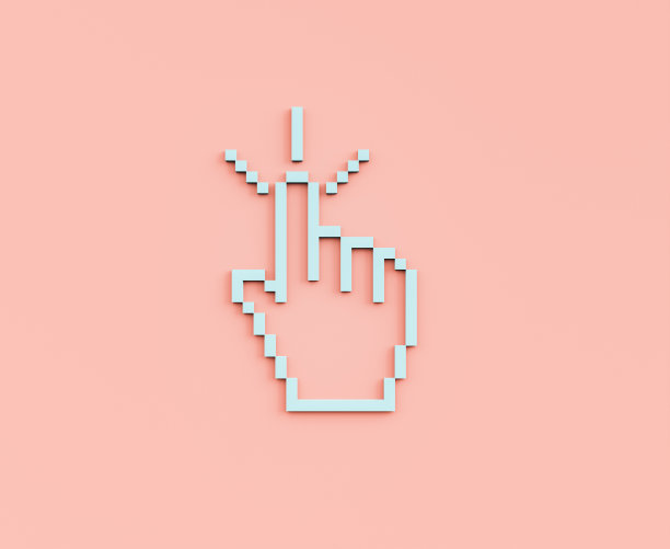 3d像素手光标图片下载