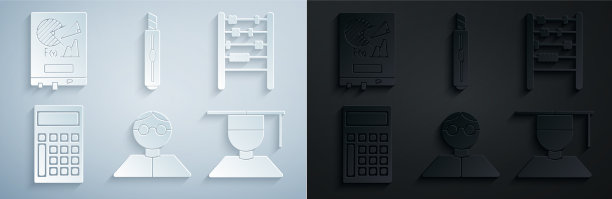 设学生算盘计算器毕业生和图片下载
