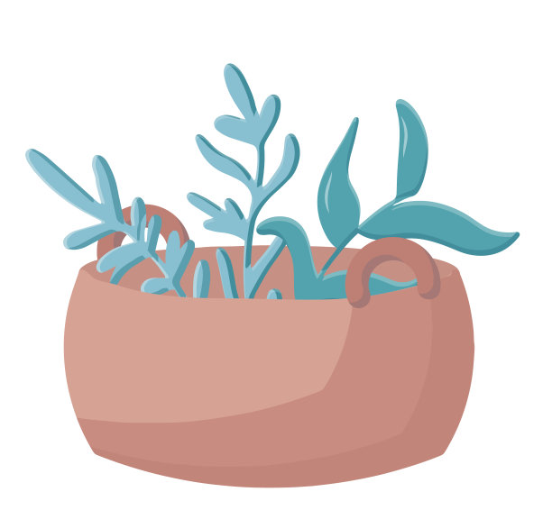 用来存放小件物品的柳条篮子，居家舒适，恢复屋内的秩序。可爱的卡通风格。矢量插图。打印图片下载