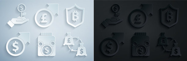 设置玻璃钱罐硬币盾比特币图片下载