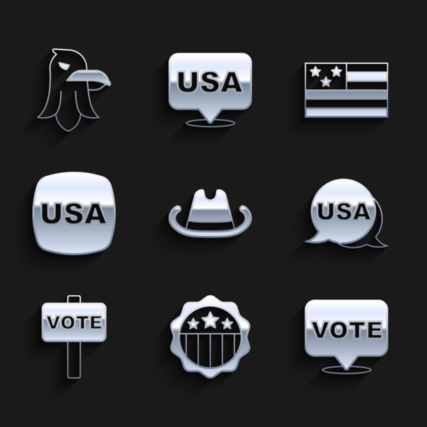 设置西部牛仔帽美国独立日投票图片下载