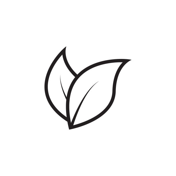 孤立的矢量标志符号叶子图标图片下载