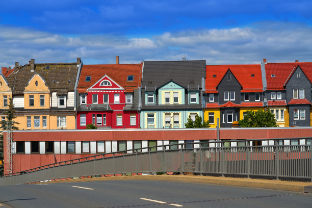 诺德豪森市中心正面图林根州德国图片下载