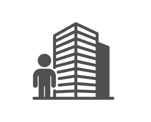 代理图标。房地产经纪人的标志。向量图片下载