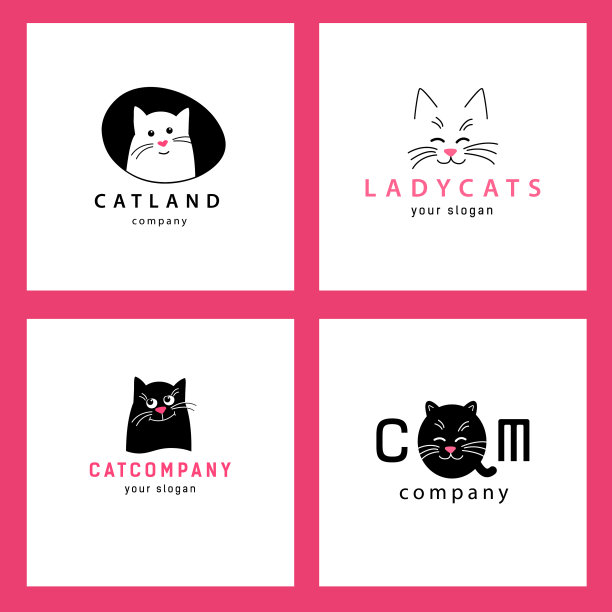 设黑猫标志公司为图片下载