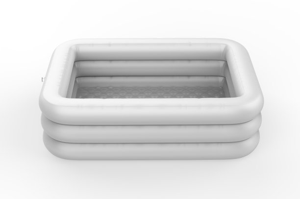 空白充气便携式PVC池品牌模型。图片下载