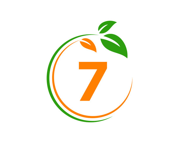 生态标志与7个字母的概念7个字母Eco图片下载