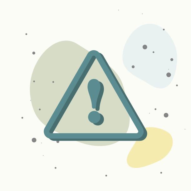 危险标志的图标在白色的背景上多色的背景。图片下载