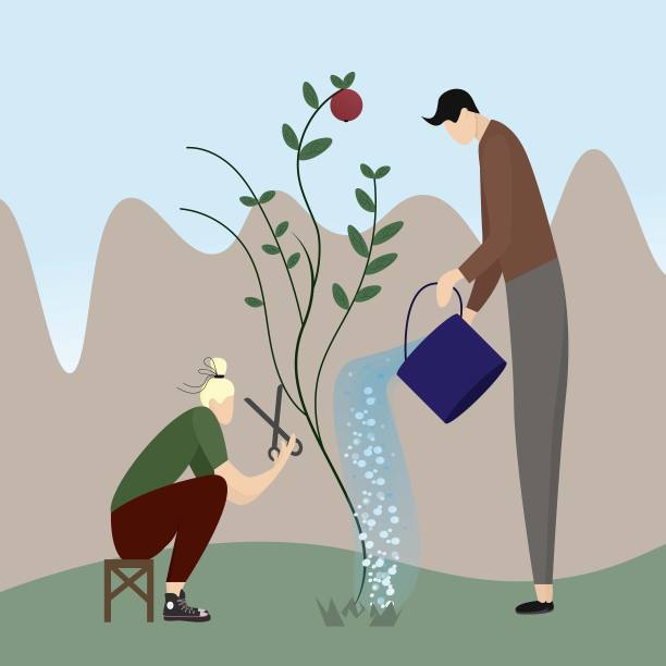 植树节插画素材ID：407032536