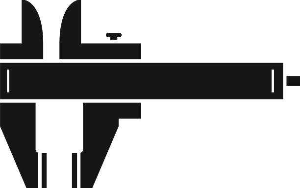 卡尺工具图标简单的拨号卡尺图片下载