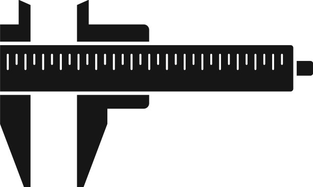 卡尺仪表图标简单千分尺图片下载