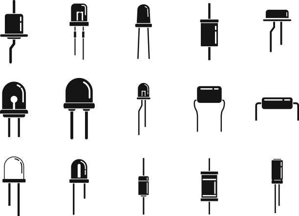 二极管图标设置简单的阳极灯图片下载