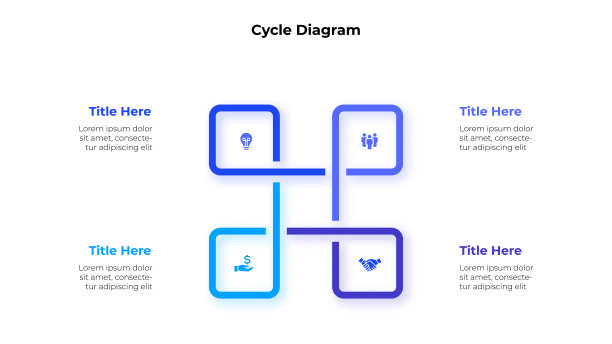 摘要要素分为四个部分。用于表示的业务数据可视化。矢量信息图解图片下载