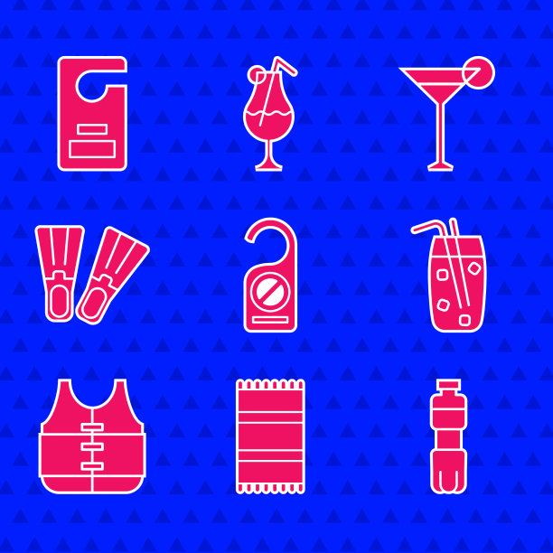 Set请勿打扰beach towel bottle的设置图片下载