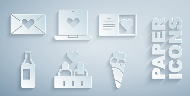 设置情侣在情人节派对传单图片下载