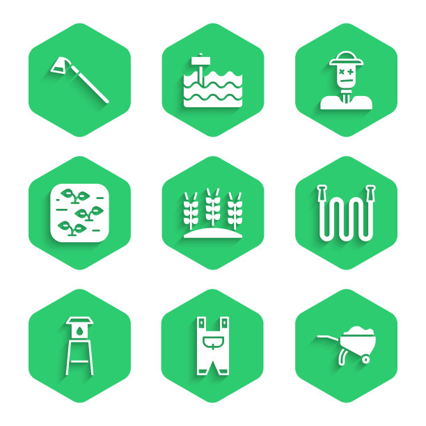 套小麦园工人衣服手推车图片下载