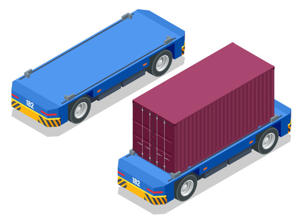 等距自动化运输车辆集装箱图片下载