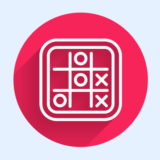 白线井字游戏图标孤立与图片下载