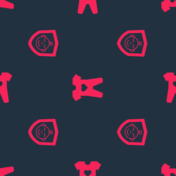 把宝宝放在盾牌上，衣服放在无缝模式上图片下载