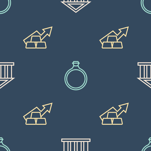 用黄金设置行银行建设增长箭头图片下载