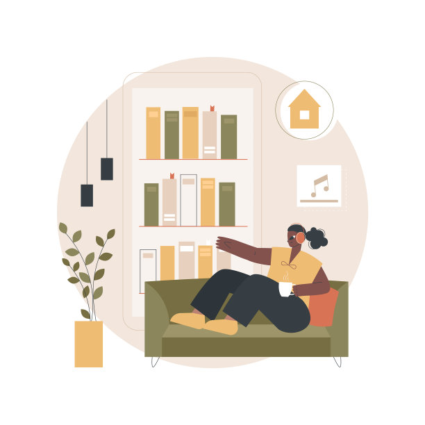 听有声读物抽象概念图片下载