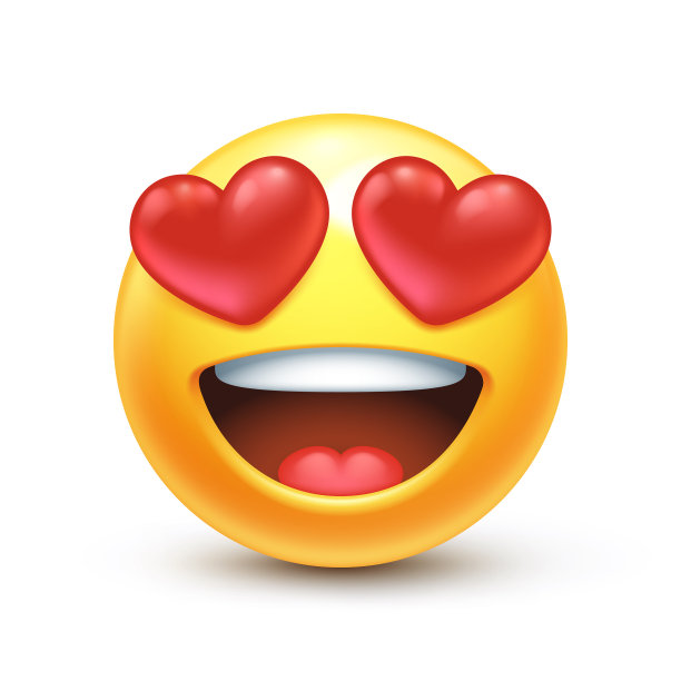 心形眼睛的表情图片下载