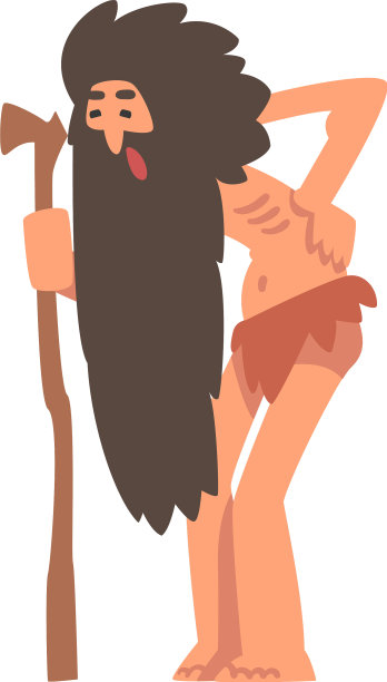 原始老人性格来自石器时代的穿戴图片下载