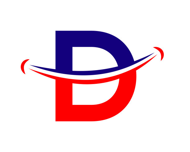 微笑标志与d字母概念首字母d图片下载