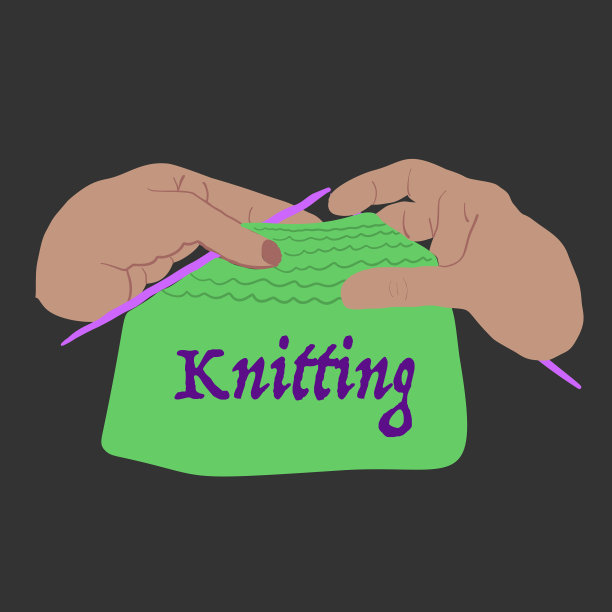 手握针编班手画文字图片下载