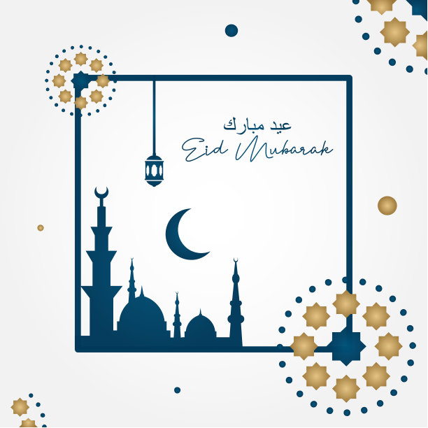 斋月矢量设计冬青月图片下载