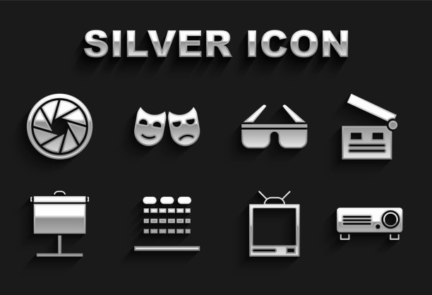 设置电影院礼堂与座位的电影拍板图片下载