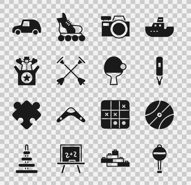 设置拨浪鼓婴儿玩具篮球球记号笔图片下载