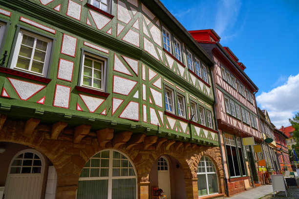 诺德豪森市中心正面图林根州德国图片下载