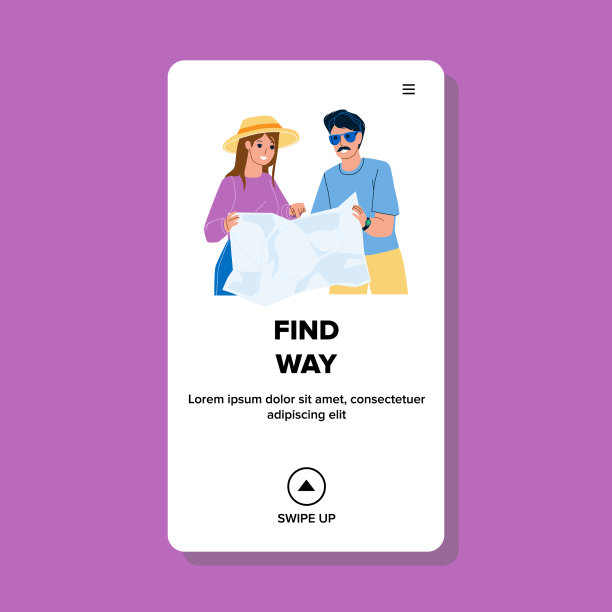 游客们在地图上寻找道路图片下载