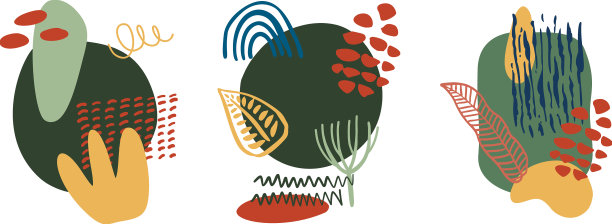 抽象的有机形状，极简主义元素手图片下载