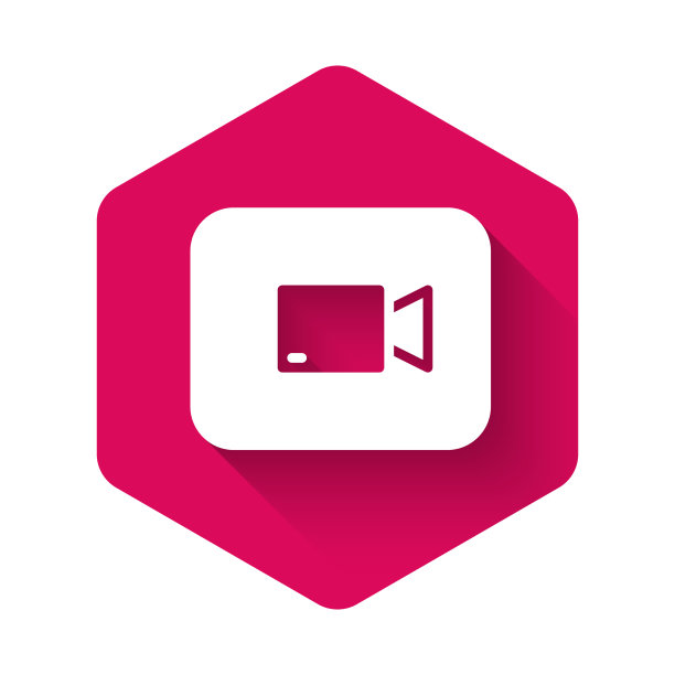 白色播放视频按钮图标隔离与长图片下载