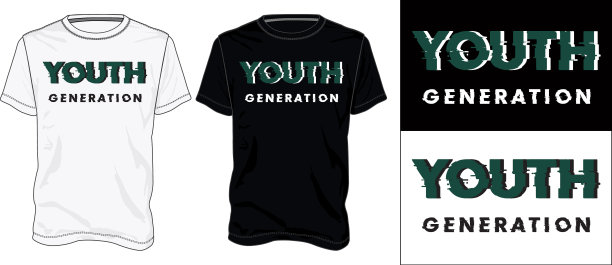 排版t恤设计准备打印图片下载