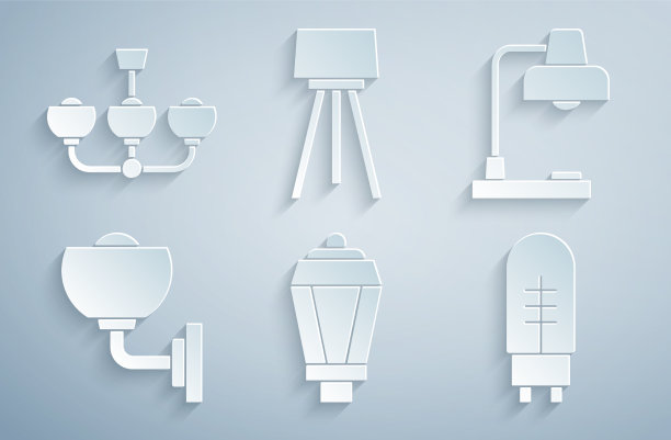 设置花园灯台灯，桌子，墙壁或烛台图片下载