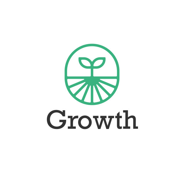 植物生长标志网页图标标志模板设计图片下载