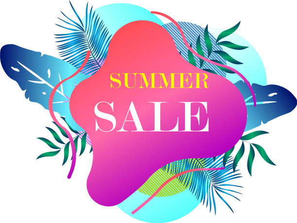 夏季销售横幅模板图片下载