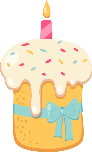 卡通复活节蛋糕图片下载