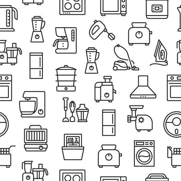 家用电器采用无缝平面花纹图片下载