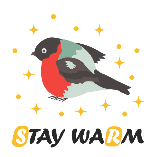 圣诞快乐，红灰雀圣诞愿望图片下载