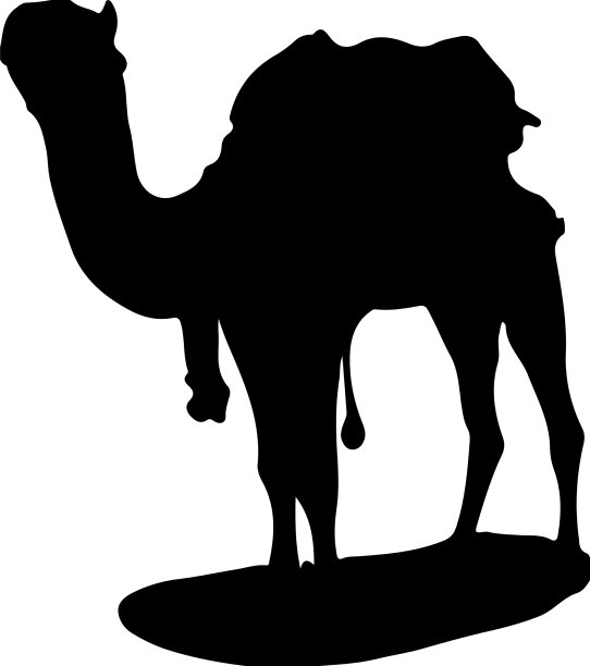 骆驼轮廓图片下载