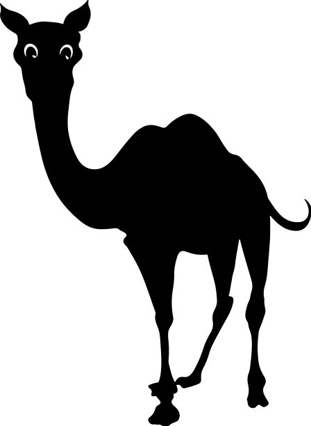 骆驼轮廓图片下载