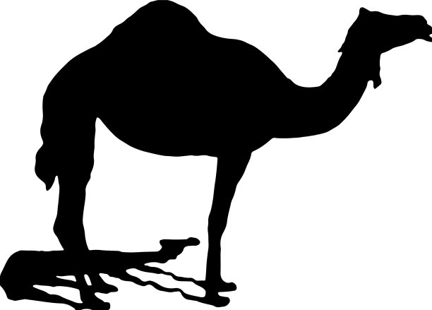 骆驼轮廓图片下载