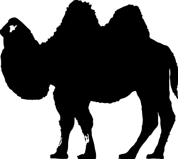 骆驼轮廓图片下载